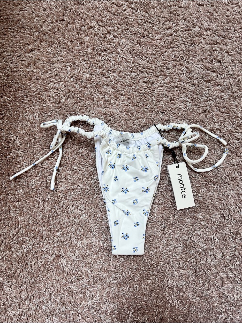 Montce Swim Heidi Floral Brasil Scrunch Bikini Bottoms